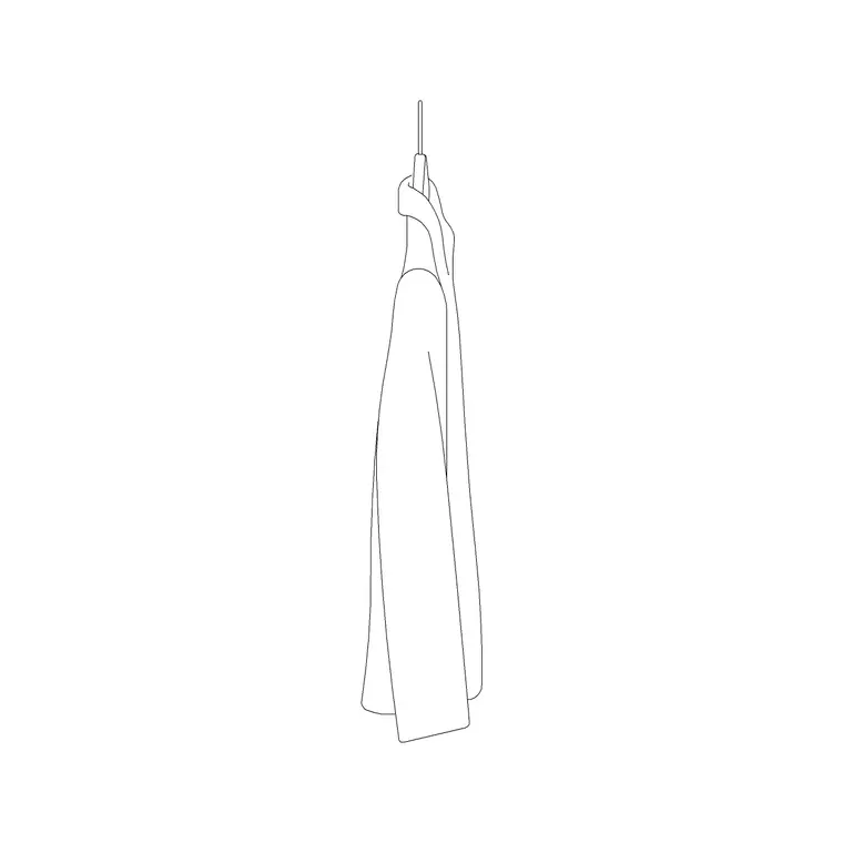 1 Men's Coat Hanged DWG CAD block thumbnail — accessories drawing