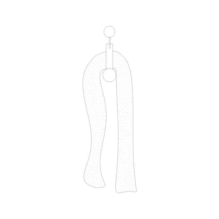 1 Suit Hanged DWG CAD block thumbnail — accessories drawing