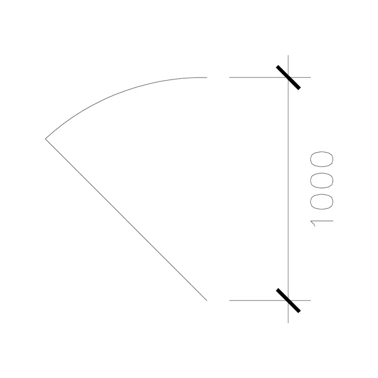 1000 Mm Sl Dd 2 DWG CAD block thumbnail — doors drawing
