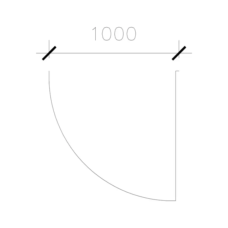 1000 Mm Sl Dd 3 DWG CAD block thumbnail — doors drawing