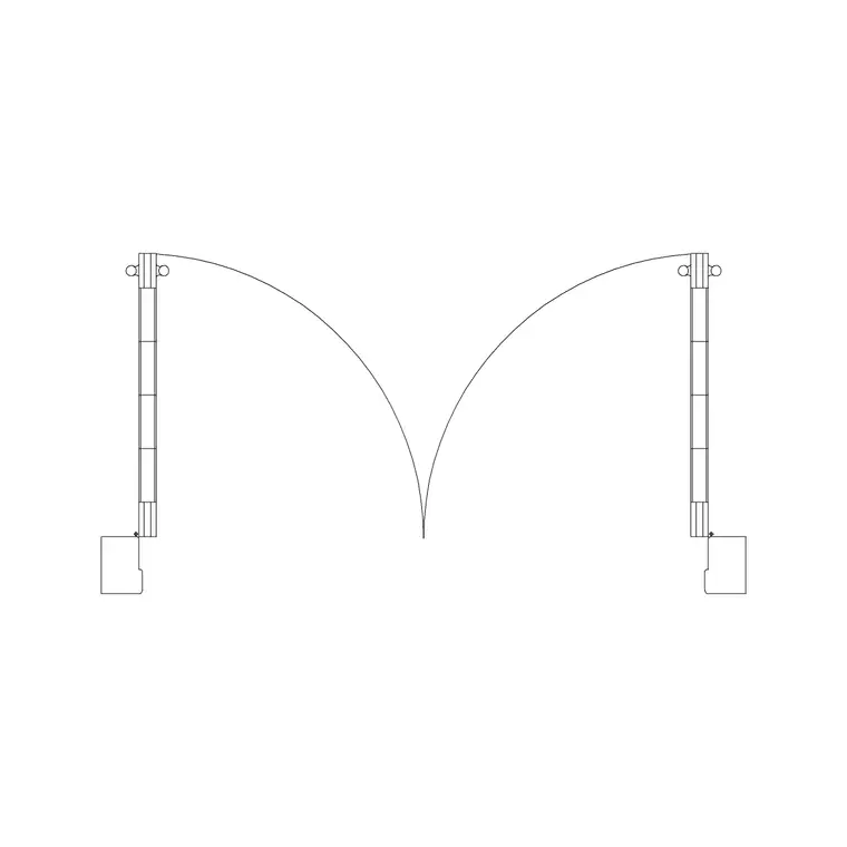 1200 Mm Wide Dd Reverse DWG CAD block thumbnail — doors drawing