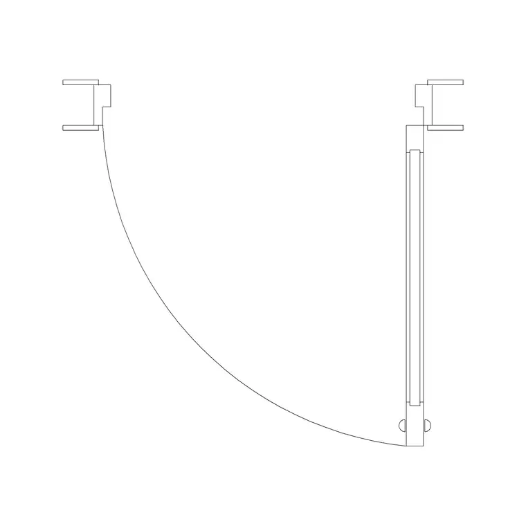 1200 Mm Wide Right Side Reverse Door DWG CAD block thumbnail — doors drawing