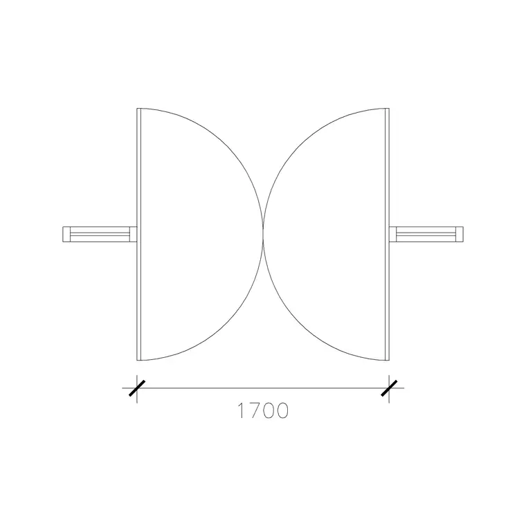 1700 Dd Bs 1 DWG CAD block thumbnail — doors drawing