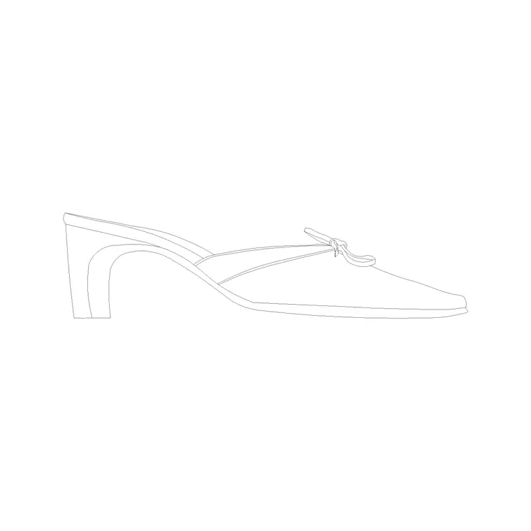 2 Inch Heel Shoes DWG CAD block thumbnail — accessories drawing