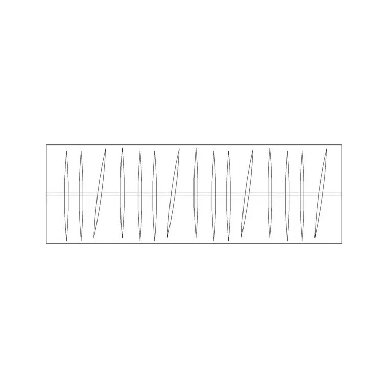 3 Door Wardrobe Plan With Shutter DWG CAD block thumbnail — furniture drawing