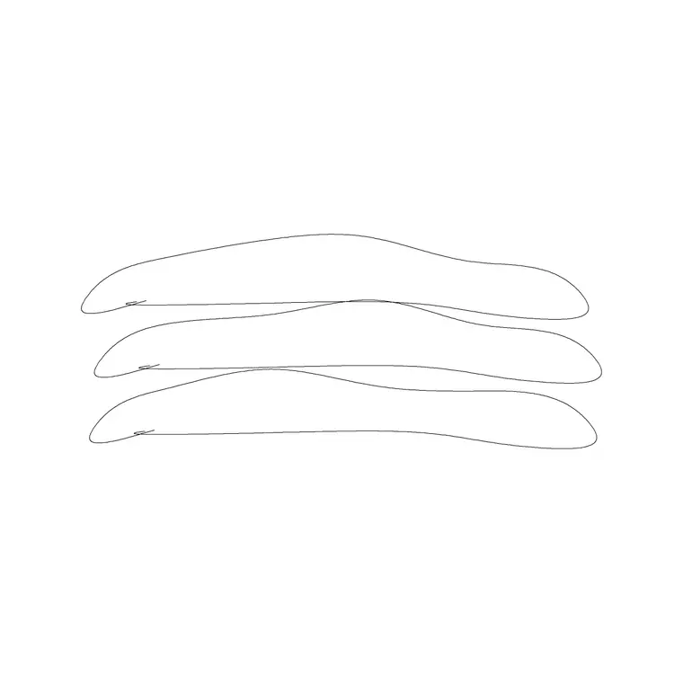 3 Stacking Cloth DWG CAD block thumbnail — accessories drawing