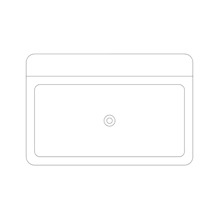 30'' Sink Single Pv DWG CAD block thumbnail — sinks & faucets drawing