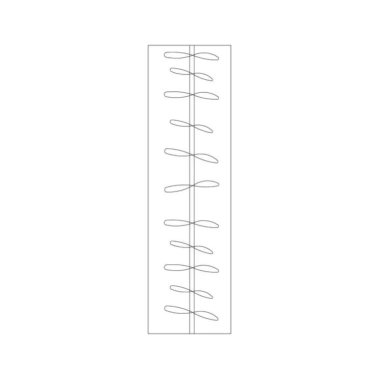 4 Door Wardrobe Plan 2 DWG CAD block thumbnail — furniture drawing