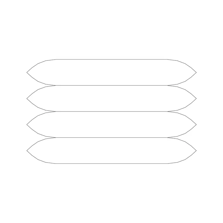 4 Stacking Cloth DWG CAD block thumbnail — accessories drawing