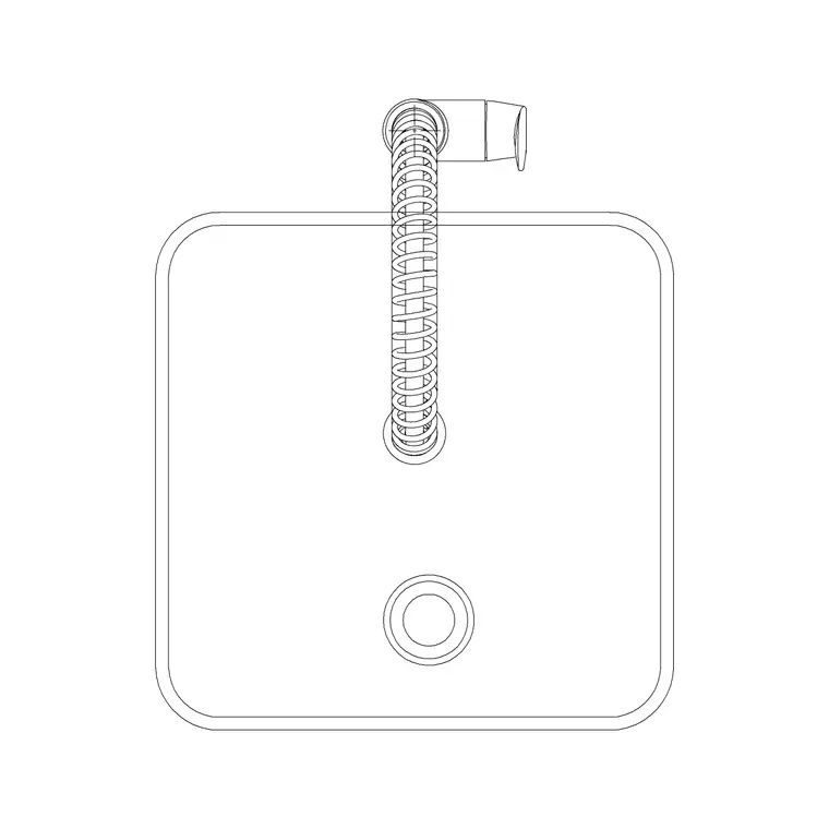 400mm Sink Single Pv Circular DWG CAD block thumbnail — sinks & faucets drawing