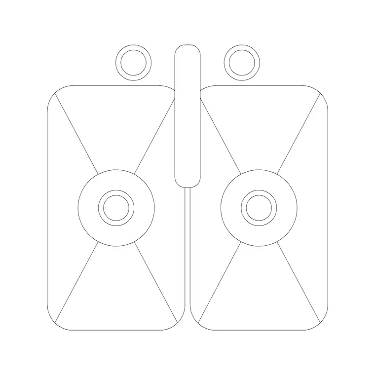 550mm Sink Double Pv DWG CAD block thumbnail — sinks & faucets drawing