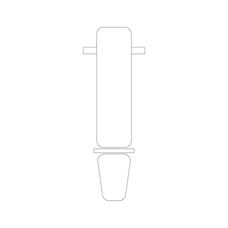 Adjustable Bench DWG CAD block thumbnail — fitness & sports drawing