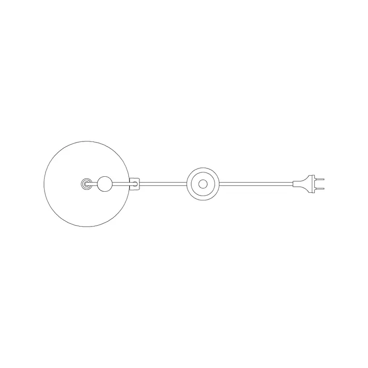 Aim Small Switch Pl DWG CAD block thumbnail — lighting drawing