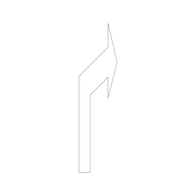Arrow 4 DWG CAD block thumbnail — building symbols drawing
