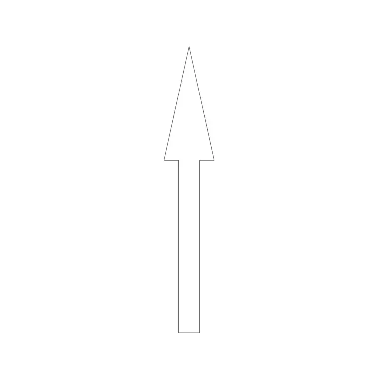 Arrow 5 DWG CAD block thumbnail — building symbols drawing