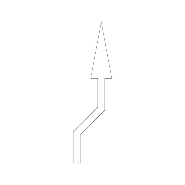 Arrow 6 DWG CAD block thumbnail — building symbols drawing