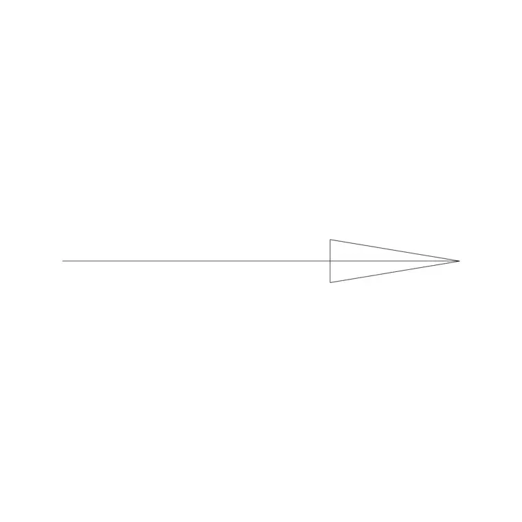 Arrow Right Type 10 DWG CAD block thumbnail — building symbols drawing