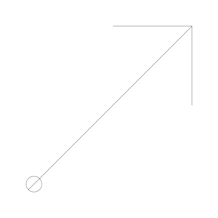 Arrow Right Type 4 DWG CAD block thumbnail — building symbols drawing