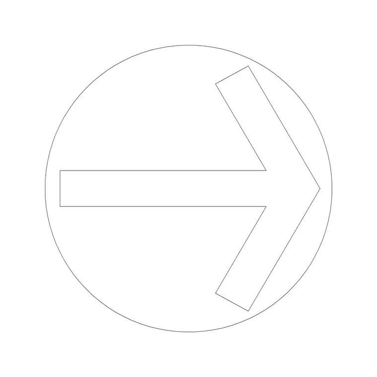 Arrow Sign 2 DWG CAD block thumbnail — building symbols drawing