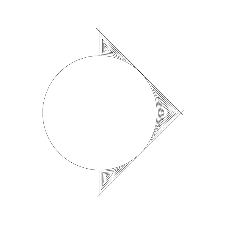 Arrow Sign DWG CAD block thumbnail — building symbols drawing
