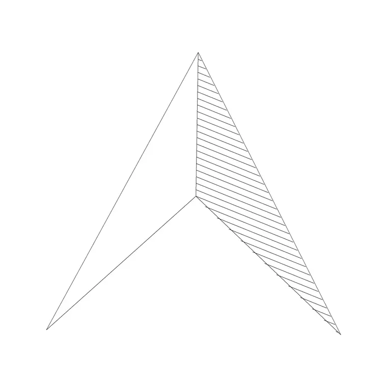 Arrow Traingular DWG CAD block thumbnail — building symbols drawing
