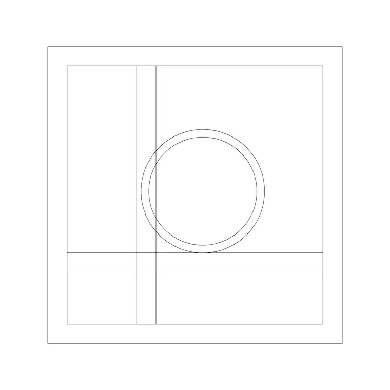 Art Frame 2 DWG CAD block thumbnail — accessories drawing