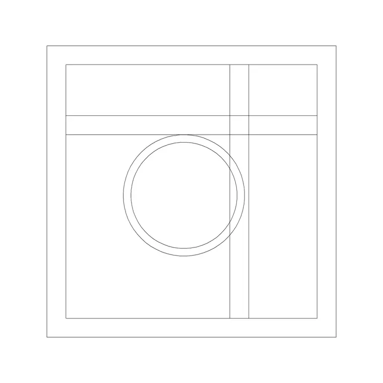 Art Frame 3 DWG CAD block thumbnail — accessories drawing
