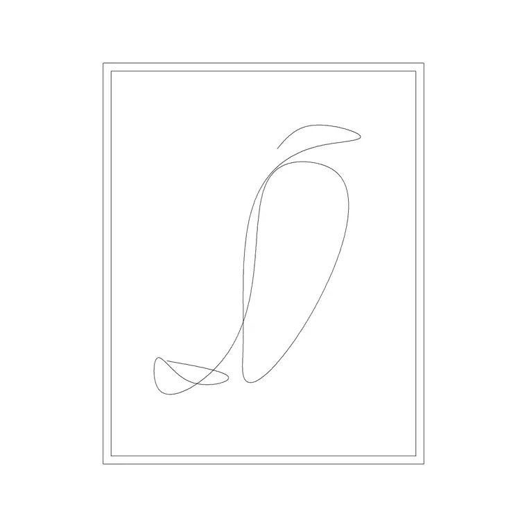 Art Frame 4 DWG CAD block thumbnail — accessories drawing