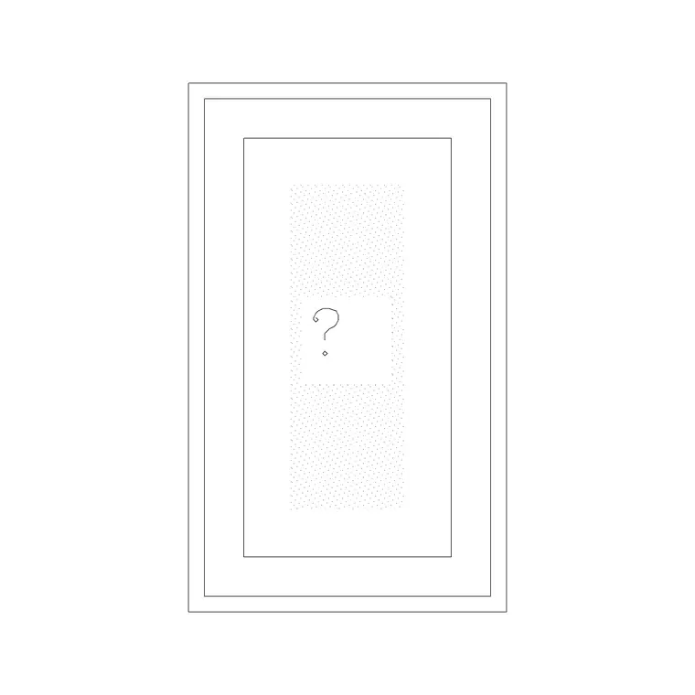 Art Frame 6 CAD block DWG — plan and elevation view