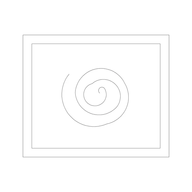 Artistic Frame 3 DWG CAD block thumbnail — accessories drawing