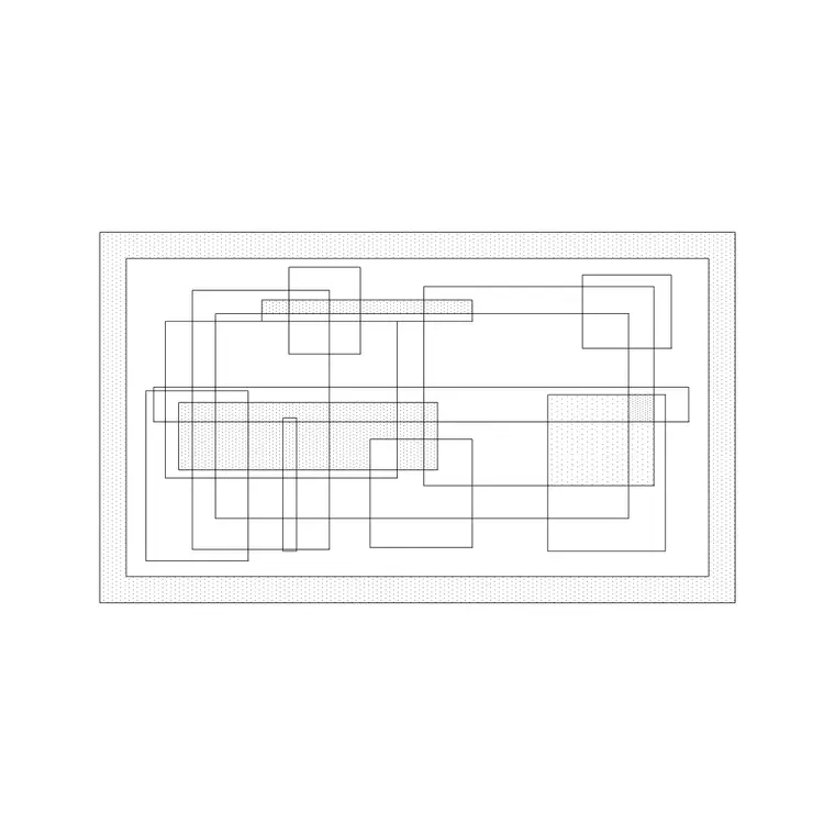 Artistic Tile Frame DWG CAD block thumbnail — accessories drawing