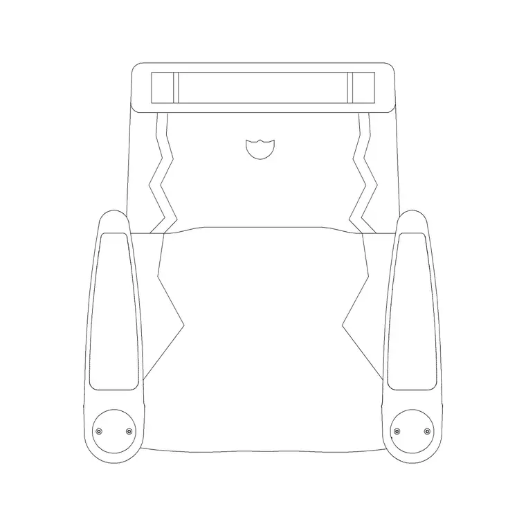 Audi Rec Chair Plan 1 DWG CAD block thumbnail — furniture drawing