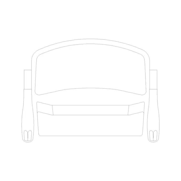 Audi Rec Chair Plan 3 DWG CAD block thumbnail — furniture drawing