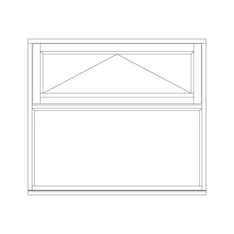 Awning Window With Fix Glass DWG CAD block thumbnail — windows drawing