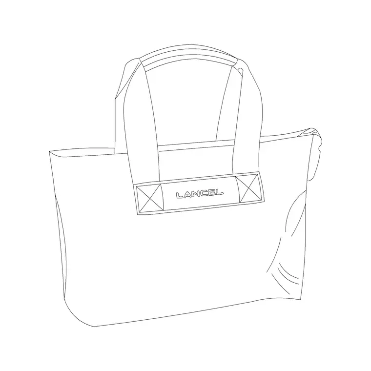 Baguette Bag 4 DWG CAD block thumbnail — accessories drawing