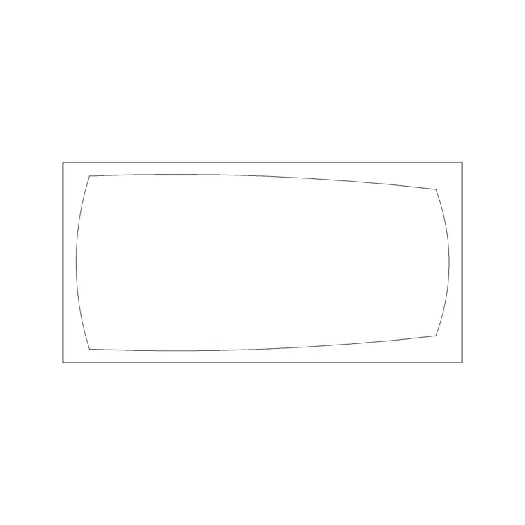 Bath Plan Without Faucet DWG CAD block thumbnail — bathroom drawing
