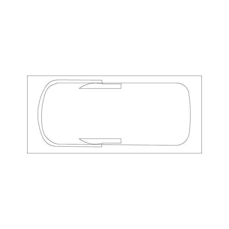 Bath Rec Type B DWG CAD block thumbnail — bathroom drawing