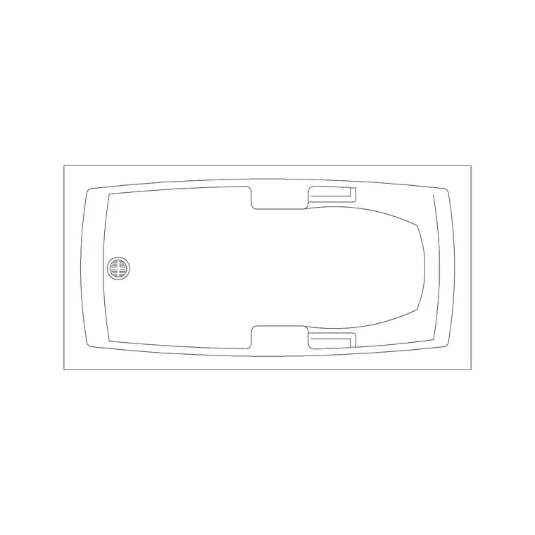 Bath Rec Type E CAD block DWG — plan view