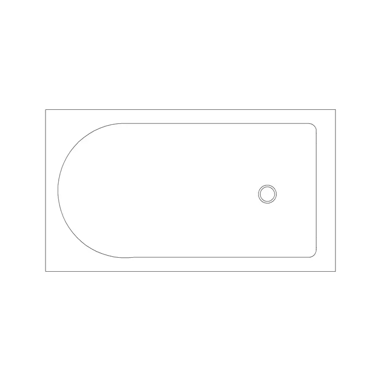 Bath Rec Type F DWG CAD block thumbnail — bathroom drawing