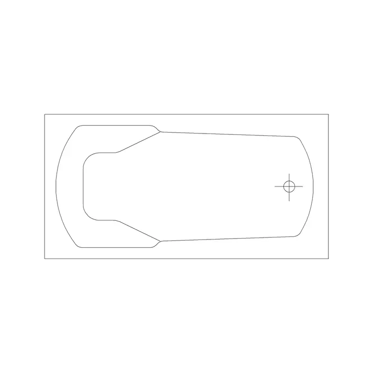 Bath Rec Type G DWG CAD block thumbnail — bathroom drawing