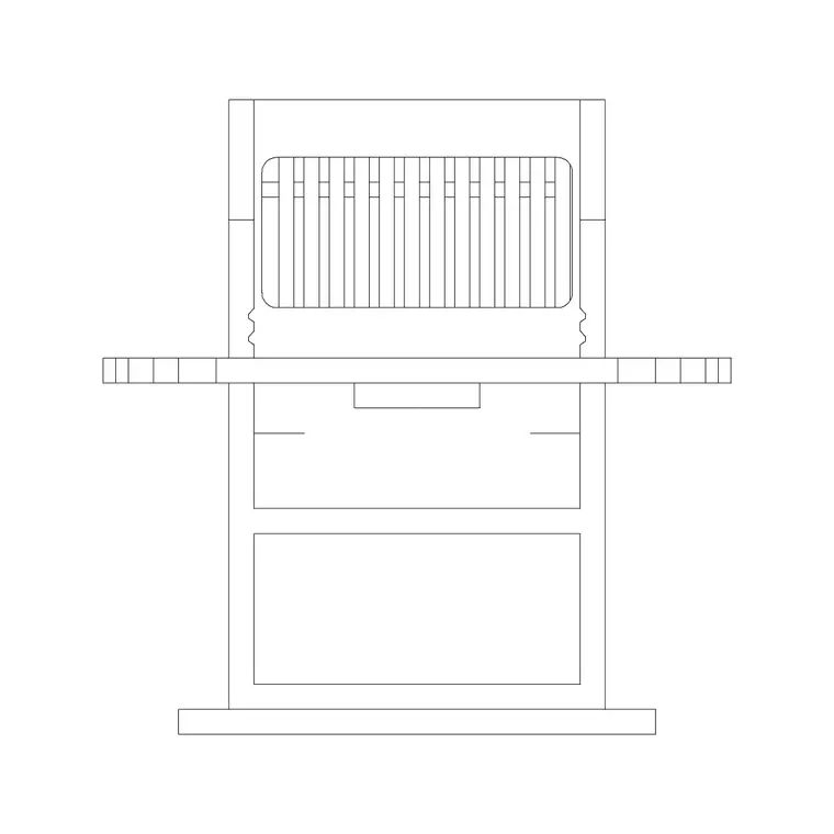 Bbq Grill Ele Outdoor Fur DWG CAD block thumbnail — outdoor drawing