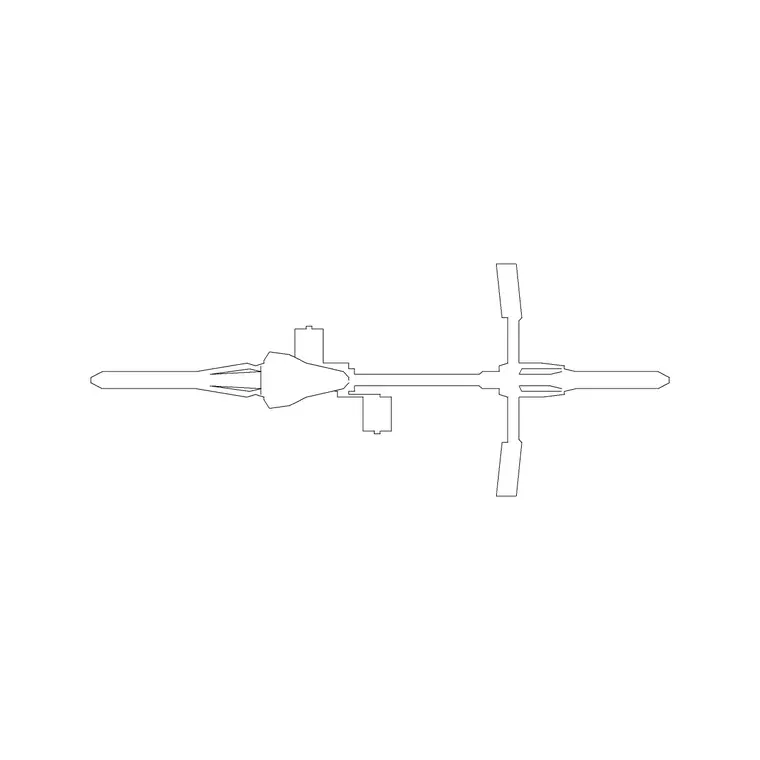Bicycle Plan DWG CAD block thumbnail — vehicles drawing