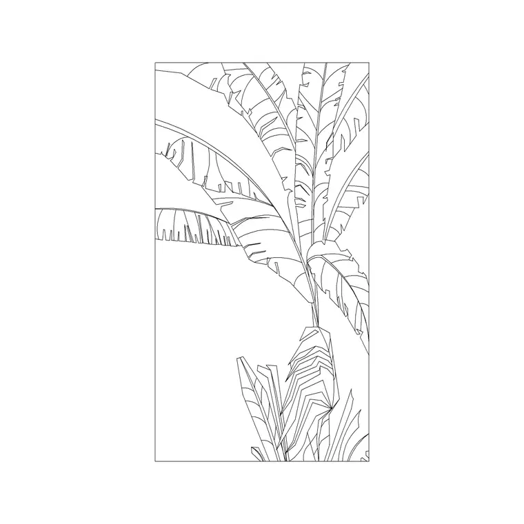 Big Portrait Frame DWG CAD block thumbnail — accessories drawing