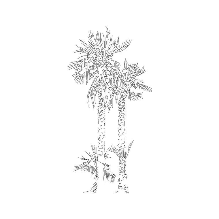 Big Tree Ele (5) DWG CAD block thumbnail — trees & plants drawing