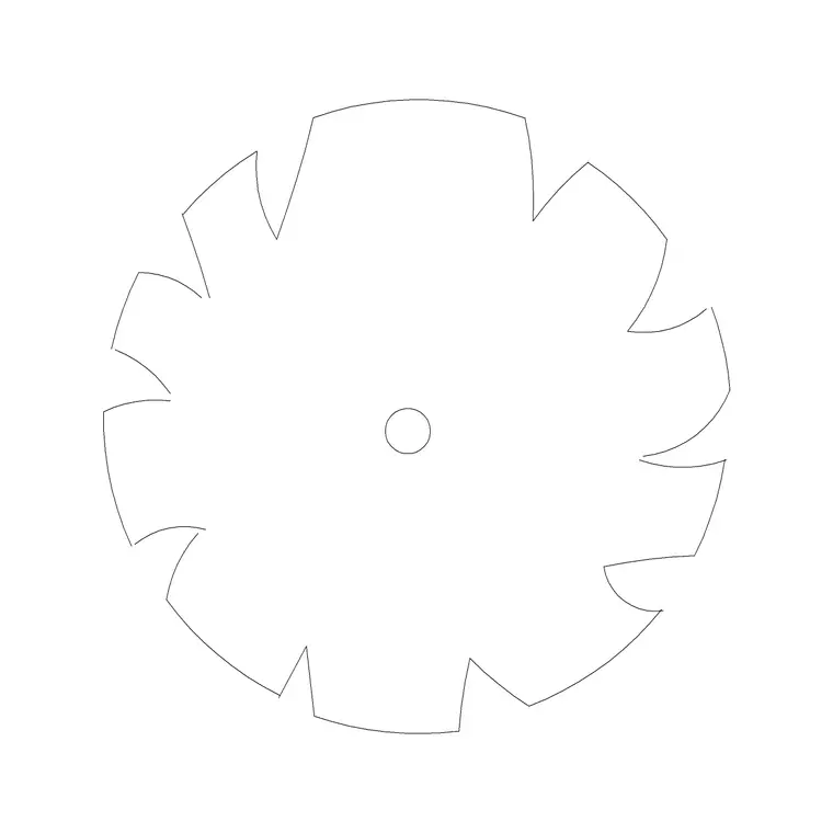 Big Tree Plan (1) DWG CAD block thumbnail — trees & plants drawing