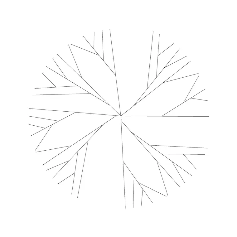 Big Tree Plan (10) DWG CAD block thumbnail — trees & plants drawing