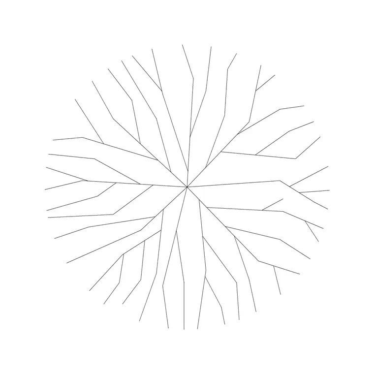 Big Tree Plan (13) DWG CAD block thumbnail — trees & plants drawing
