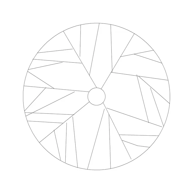 Big Tree Plan (5) DWG CAD block thumbnail — trees & plants drawing