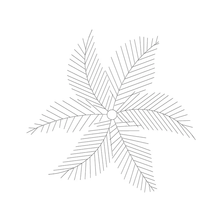 Big Tree Plan (9) DWG CAD block thumbnail — trees & plants drawing