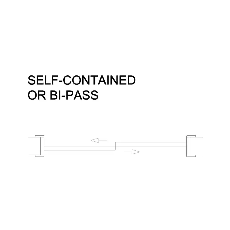 Bipass Door DWG CAD block thumbnail — doors drawing